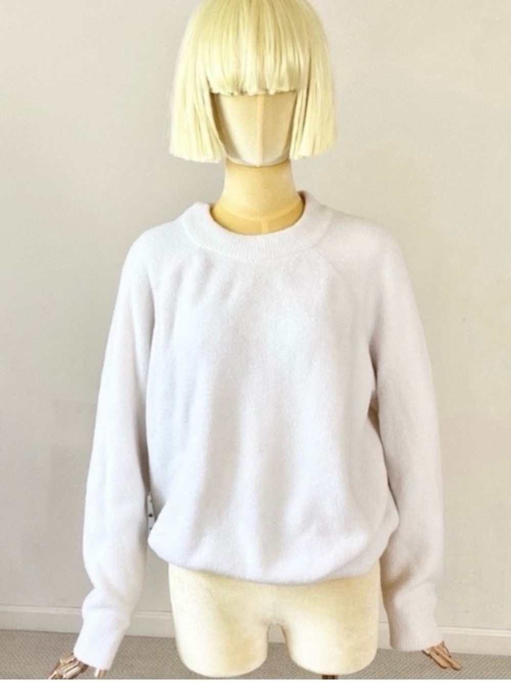 Cotton Candy Classic Off White Crewneck Women’s Sweater SZ XS
